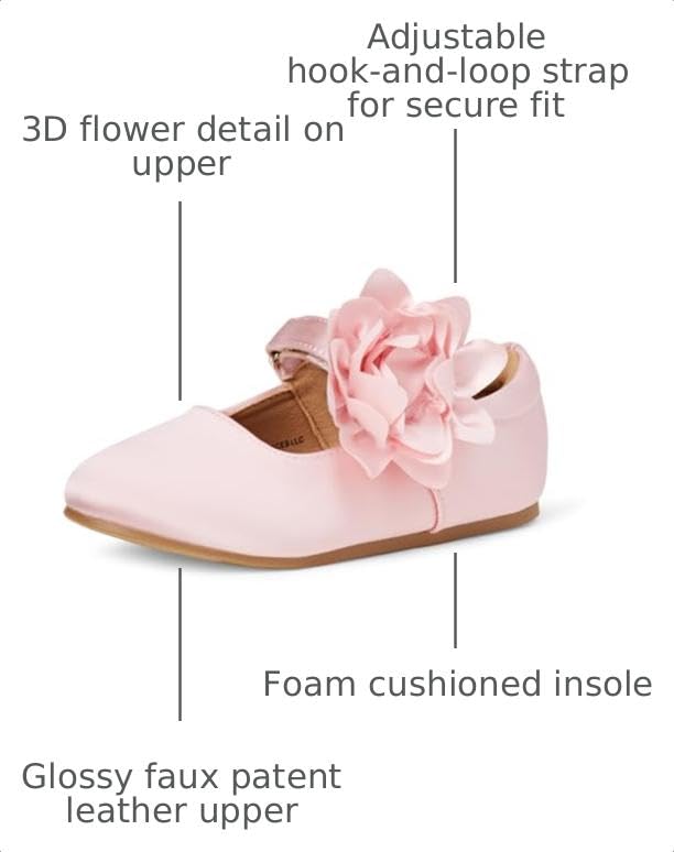 Image of Amazon Essentials Girls and Toddlers' Mary Jane Flats | Party Shoes