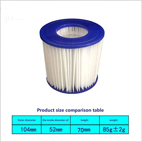 RHSH Filtro de piscina tipo VI, cartucho de substituição para banheira de hidromassagem Bestway, par