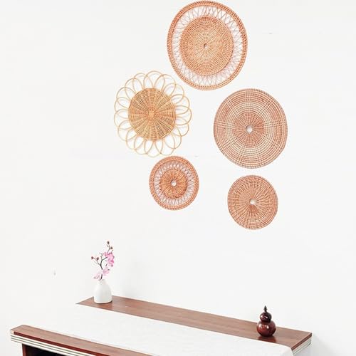 Panier mural rond rotin pour décorer une chambre à coucher cocooning - 7