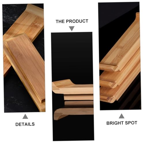 Bandeja de sushi de madera pequeña para servir miniatura 3