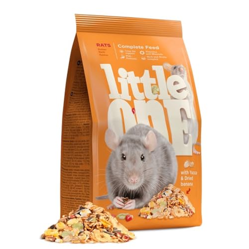 Little One Rats | 900 g | Aliment Complet pour Rats | pour Une Alimentation soutenue et complète | Composition équilibrée avec Graisses et protéines | avec...
