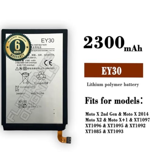 Image of EY30 Battery for Motorola X 2nd XT1097 XT1096 XT1093 XT1095 Battery with 6 Month Warranty**** (X25)
