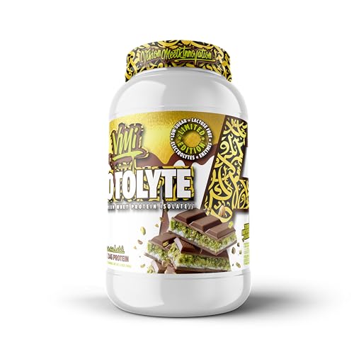 Image of VMI Sports | ProtoLyte Whey Isolate Protein Powder | Low Calorie Whey for Weight Loss and Muscle Gain | Digestive Enzymes | Non-GMO (1.6 Lbs, Dubai Chocolate)