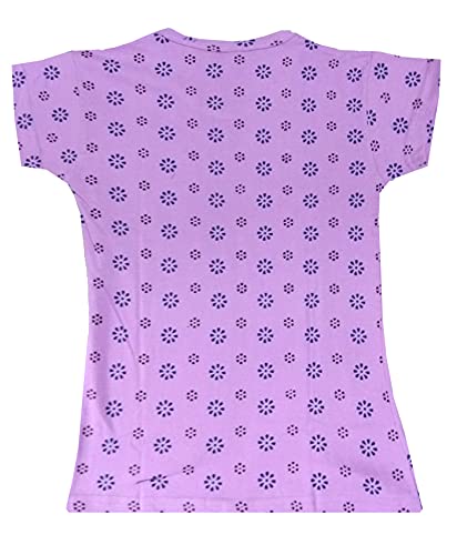 Image of indi weaves Girls Printed Cotton Half Sleeves Tshirts (Pack of 3)