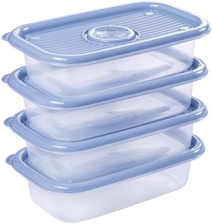 Conjunto de 4 Potes Retangulares Pop, Plasútil