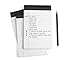 Office Legal Pads Narrow Ruled,Recycled Paper Writing Pads,Stationery,Clipboard(Black) White Note Pads College Ruled Writing Tablets for School,50 Sheets Letter Writing Pad-6 Pack (5 x 8
