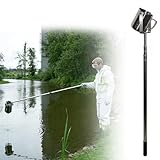 Kit de muestreo de agua telescópico de 500 ml/1000 ml, dispositivo de muestreo de calidad del agua de acero inoxidable, muestreo de agua con mango ajustable y vaso de péndulo(1000ml,1–2.5m/3.2–8.2ft)