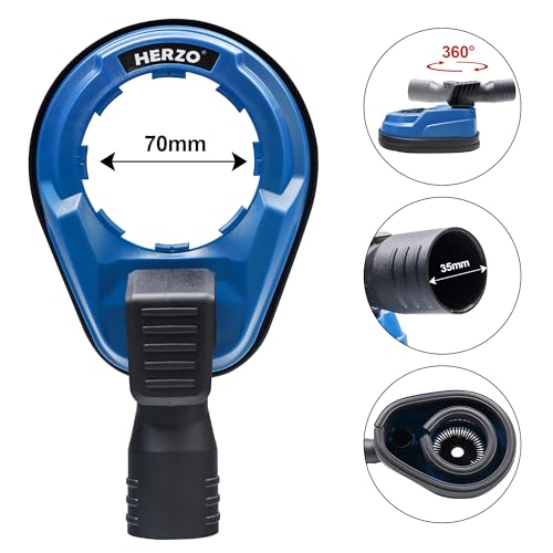 Marteau perforateur HERZO : capot de protection avec dispositif d'aspiration idéal