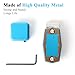 Magnetic Billiard Chalk Holder Portable Pool Cue Chalk Holder with Fixed Clip Aluminum Alloy Billiard Cue Chalk Tip Case for Snooker Pool Table Accessories - Square/Blue