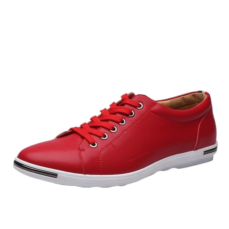 Men's Versatile Low-top Lace-up Casual Shoes Comfortable Flat-Soled Oxford Shoes for Travel Shopping Driving Men Round-Toe Breathable Shoes