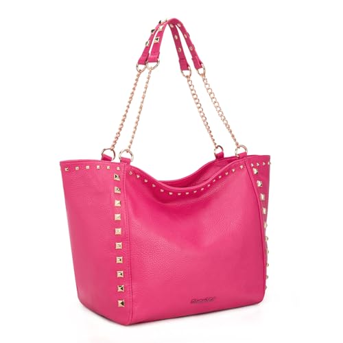 Image of Montana West Large Tote Bag for Women Oversized Shoulder Purses with Chain Handbags