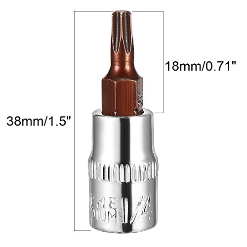 Sourcing map 2 pz 1/4 Drive x T20 Torx Bit