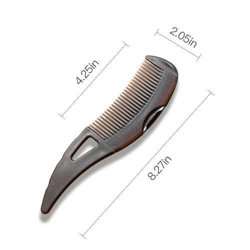 AMZWISH Dandruff Comb with Self-Cleaning Hollow Teeth & Massage Handle - Scalp Detox Comb for Flakes, Oil Removal - Dandruff Scalp Hair Combs for Women/Men/Kids