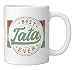 Best Tata Ever Emblem Father's Day Tata Gifts Grandpa Ceramic Mug, White