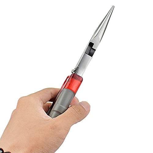 Needle Nose Pliers Industrial Multi-Tool Pliers with Wire Stripper/Crimper/Cutter Function, NEWACALOX Big Heavy Duty Plier, 8-1/2 inch (Multicolored)