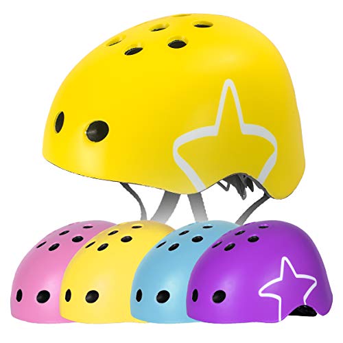Image of DRBIKE Kids Bike Helmet for Kids 5-8 Years Boys Girls Toddler Helmet Adjustable Cycling Helmet Skateboard Helmet for Kids Outdoor Multi-Sport Yellow M