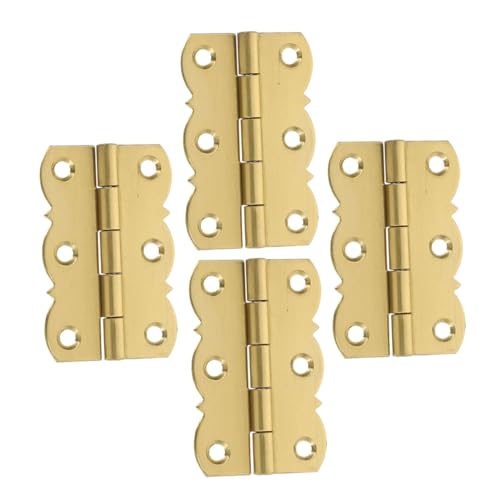 Generic 1set Piano Hinge Cabinet Doors Hinge Crafts Picture Frame Hinge Door Invisible Hinges Furniture Hinges Concealed Detachable Hinge Removable Flag Hinge Detachable Golden Copper 4pcs