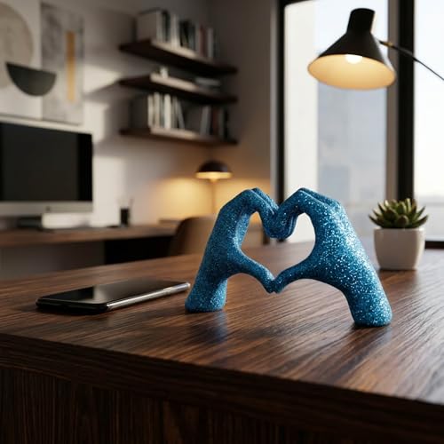 Estatua de Manos en Corazón para Decoración Moderna miniatura 2