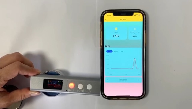 Image of Geiger Counter Radiation Detector, Portable Nuclear Radiation Dosimeter, Mini β γ X-Ray Radiation Monitor Meter, GM Counter Tube, with Alarm (WiFi Upgrade Version)
