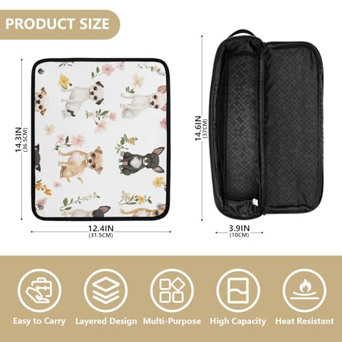 Bolsa de Viaje para Herramientas de Cabello con Tapete Resistente al Calor miniatura 4