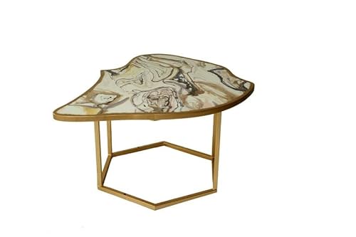 Unique Style Epoxy Resin Handmade Coffee Table With Stools Washable Decorative Centre Table For Home Decor (30