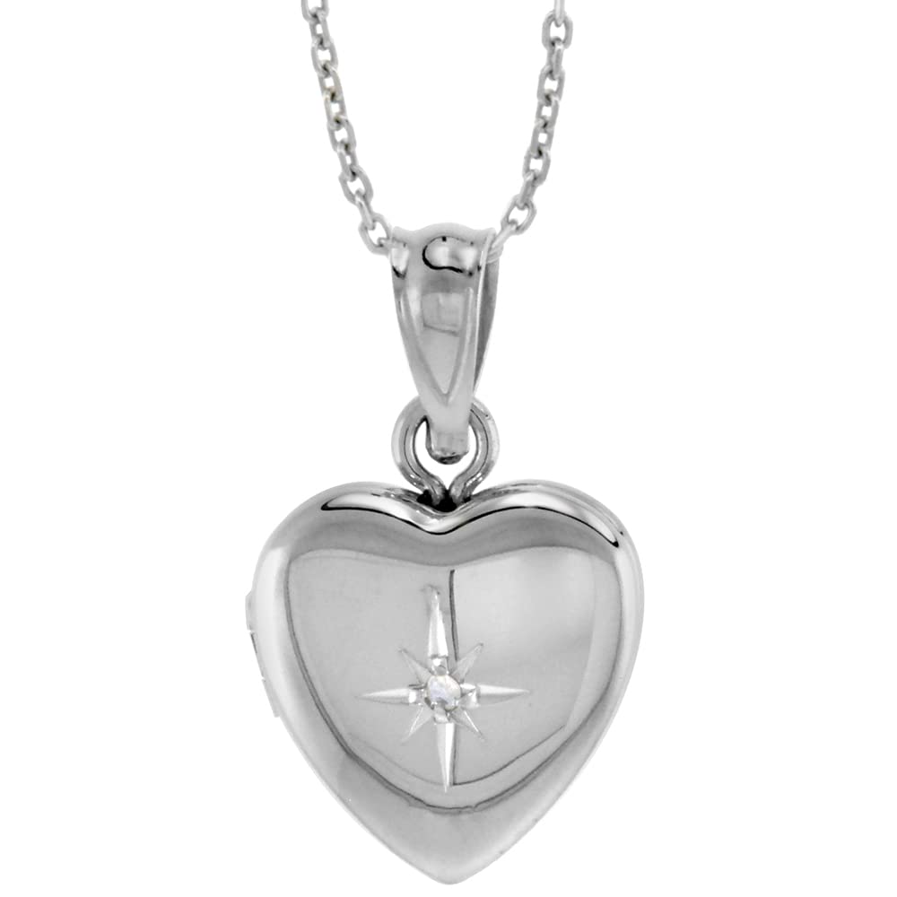 リトルサニーバイト　heart locket necklace / SILVER little sunny bite (リトルサニーバイト)heart locket necklace
