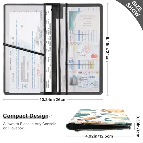 Organizador para carro de cuero slim miniatura 3