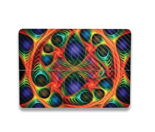 Image of MightySkins Carbon Fiber Skin Compatible with Microsoft Surface Laptop Studio 2 (2023) Full Wrap Kit - Fabric Fractal | Protective Durable Textured Carbon Fiber Finish | Made in The USA