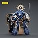 JOYTOY Warhammer 40k Ultramarines, Ultramarines Primaris Captain with Relic Shield and Power Sword 1/18 Action Figure Model, Dedicated to You who Love Collecting