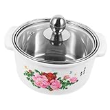 Ipetboom Suppentopf mit Verbrühschutz und Deckel Kleiner Kochtopf für Einzelportionen Hitzebeständig für Herd und Induktion Geeignet Sichere Küchenkochgeschirrlösung