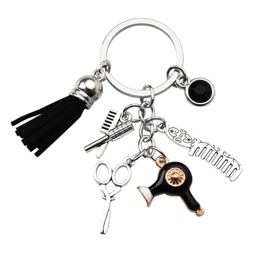 Kilener Hairdresser Gifts Keychain for Women Men Hairdressing Scissors Hair