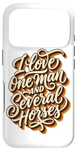 ���B���e�[�W�X�N���v�g I Love One Man And Sseveral Horses Rider �X�}�z�P�[�X iPhone 17 Pro �p