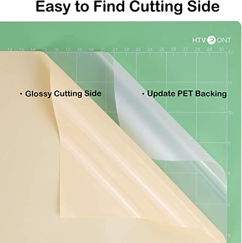 Image of HTVRONT Beige Permanent Vinyl - 12 inch x 14 FT Glossy Beige Permanent Adhesive Vinyl Roll Compatible with Cricut Cutting Machine, Silhouette, Cameo Cutters, Signs, Scrapbooking, Craft, Die Cutters