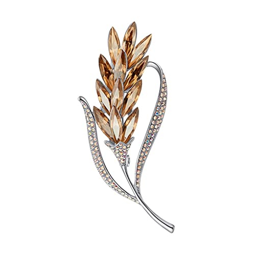 Broche blé dorée pour sublimer un manteau ou une robe de fête