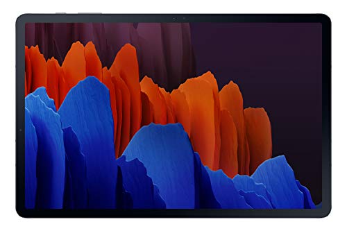 Samsung Galaxy Tab S7+, Android Tablet mit Stift, 5Gi, 3 Kameras, großer 10.090 mAh Akku, 12,4 Zoll Super AMOLED Display, 128 GB/6 GB RAM, Tablet in schwarz