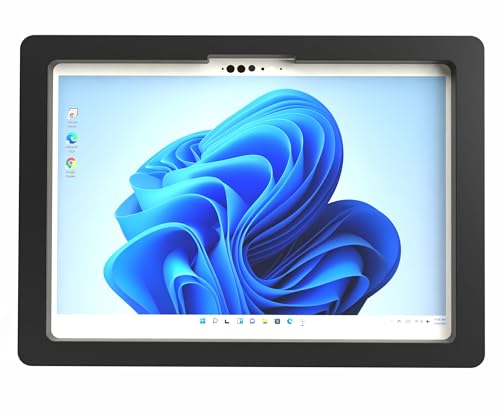 TABcare Capa VESA de acrílico antifurto de segurança para tablet Dell Latitude 7320 destacável com kit de montagem na parede (preto, Latitude 7320 destacável)