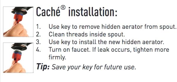 Faucet Aerator Size Comparison Chart