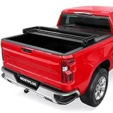 MOSTPLUS Tri-Fold Soft Truck Bed Tonneau Cover Compatible with 2004-2014 Chevy Chevrolet Colorado/GMC Canyon | 07-08 Isuzu I290 I370 6' FT Bed Fleetside On Top