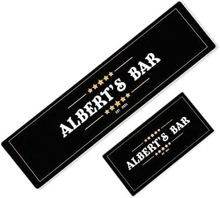 Daily Gifts Personalised Any Text Beer Mat Label Bar Runner Ideal Home Pub Cafe Occasion 73 (46x23cm)