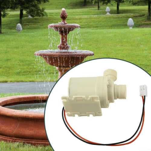 HomeVortex DC 12V Umwälzpumpe Ultra Leise Keramikschaft für Solar-Warmwasserheizungssystem Indoor Outdoor-8
