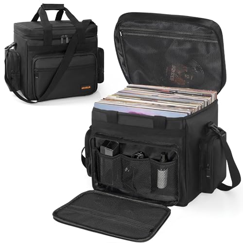 AKOZLIN Vinyl Record Travel Carrying Bag Divider Durable
