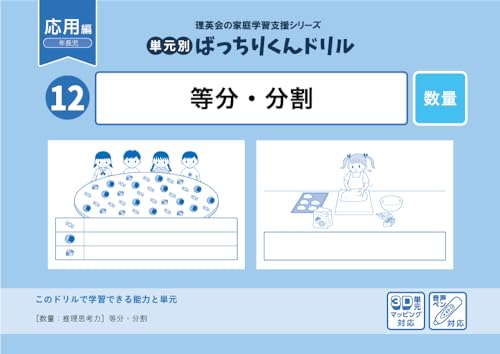 12 単元別ばっちりくんドリル 等分・分割(応用編)のサムネイル