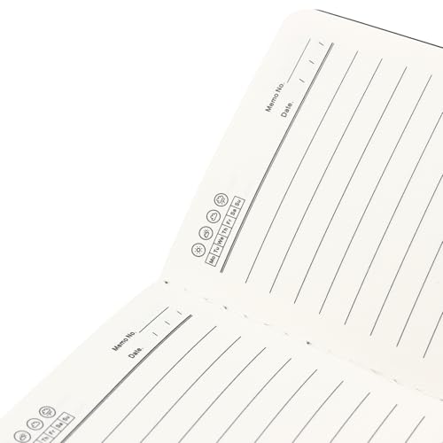 Cuaderno de papel negro A6 para evitar hojas sueltas con 50 mini diarios 3