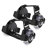 1 Pair Roller Skating Glowing Roller Wheels kickrollershoes Kids Skating Shoes Two Wheels Rollers Wheel Shoes Glowing Heel Wheels with Wheels Child PVC Roller Shoes