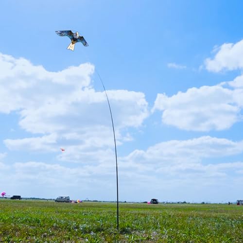 HENGDA KITE Bird Hawk Flying Kite with Pole Crops Farm Protector Bird Scarer Flying Kite with 4m Pole Blue by HENGDA KITE - Image 2