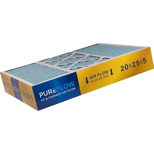 PUREFLOW Odor Control Home Air Filter MERV 13, 20x25x5 Furnace Filter, 4 Layer High Efficiency Filtration for Dust, Smoke, Fumes, Pollutants by Premium Guard - Used condition - Image 7