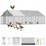 CAMMOO Metal Chicken Coop with Run,...
