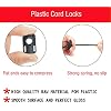 14 Bouchons De Cordon En Plastique - Serrure à 2 Trous, Ajustables - Pour Lacets, Sac à Dos, Sweats, Cordons De Serrage
