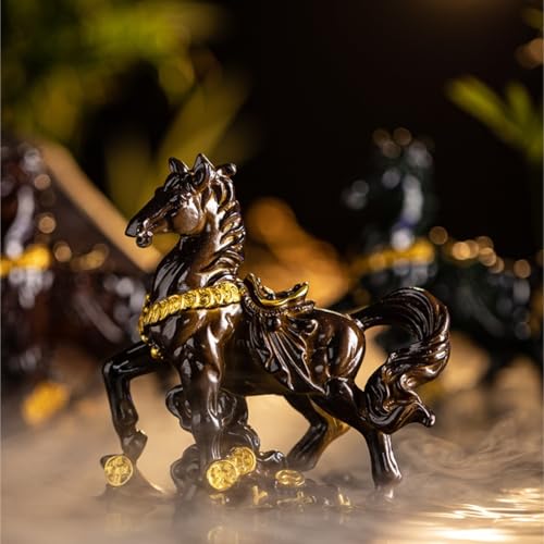 Accessoires Maison Plateau À Thé avec Figurine Cheval Animaux - 8