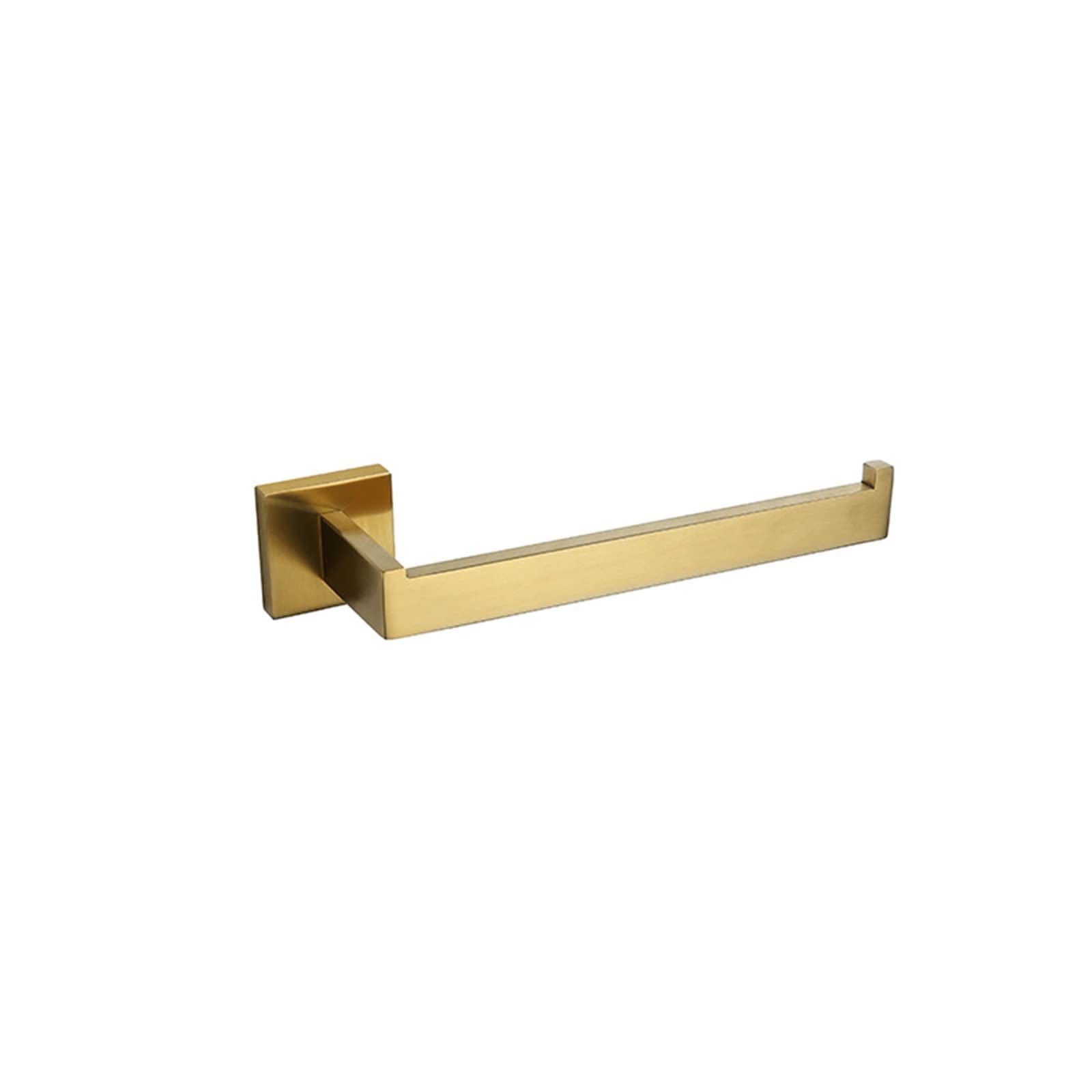 Barre porte-serviettes carrée en acier inoxydable 304 noir, support mural pour salle de bain